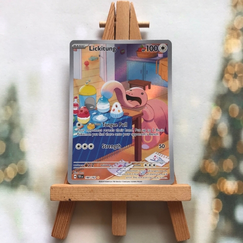 Thẻ hình Pokemon Lickitung 180/162 - Lá bài Scarlet & Violet: Temporal Forces Illustration Rare tiếng Anh chính hãng