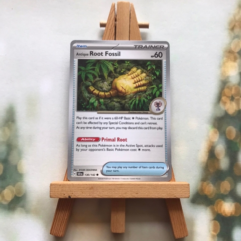 Thẻ hình Pokemon Antique Root Fossil 130/142 - Lá bài lẻ Stellar Crown Common Reverse Holo tiếng Anh chính hãng