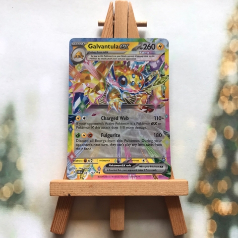 Thẻ hình Pokemon Galvantula ex 051/142 - Lá bài lẻ Stellar Crown Ultra Rare tiếng Anh chính hãng
