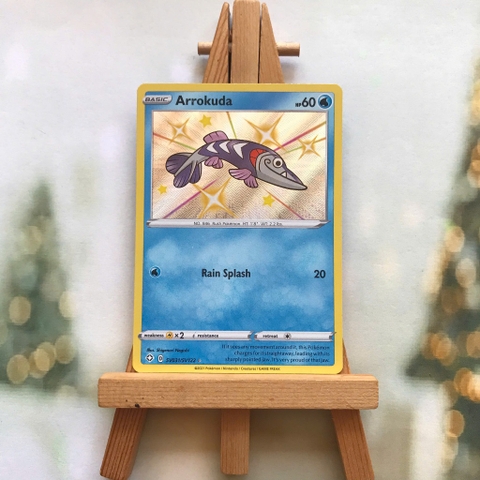 Thẻ hình Pokemon Arrokuda SV31/SV122 - Lá bài lẻ Shining Fates Shiny Rare tiếng Anh chính hãng