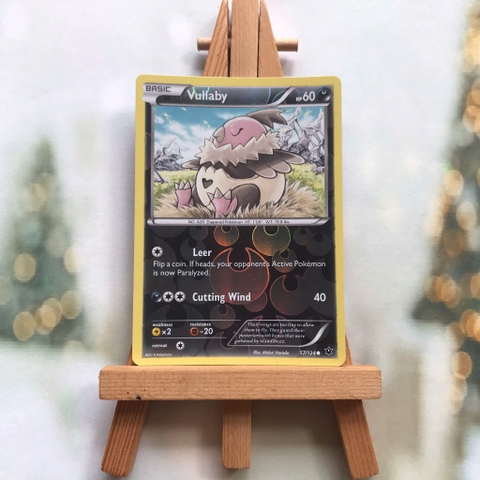 Thẻ hình Pokemon Vullaby 57/124 - Lá bài lẻ Fates Collide Common Reverse Holo tiếng Anh chính hãng