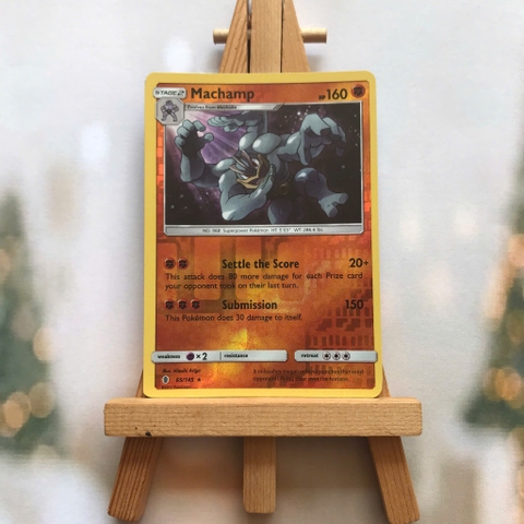 Thẻ hình Pokemon Machamp 65/145 - Lá bài lẻ Guardians Rising Common Reverse Holo tiếng Anh chính hãng