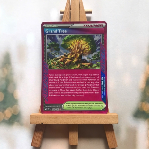 Thẻ hình Pokemon Grand Tree 136/142 - Lá bài lẻ Stellar Crown Ace Rare tiếng Anh chính hãng
