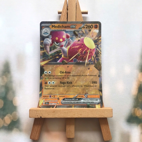 Thẻ hình Pokemon Medicham ex 080/142 - Lá bài lẻ Stellar Crown Ultra Rare tiếng Anh chính hãng