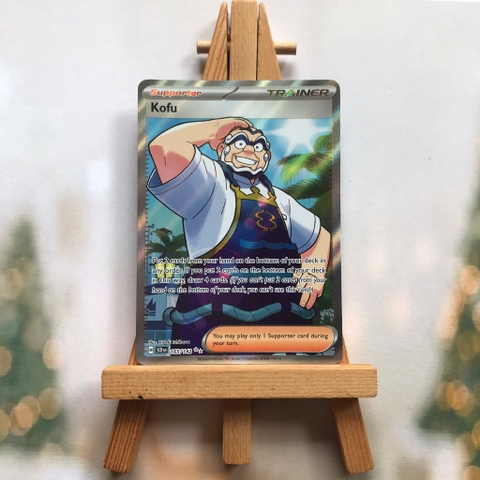 Thẻ hình Pokemon Kofu 165/142 - Lá bài lẻ Stellar Crown Full Art Secret Rare tiếng Anh chính hãng