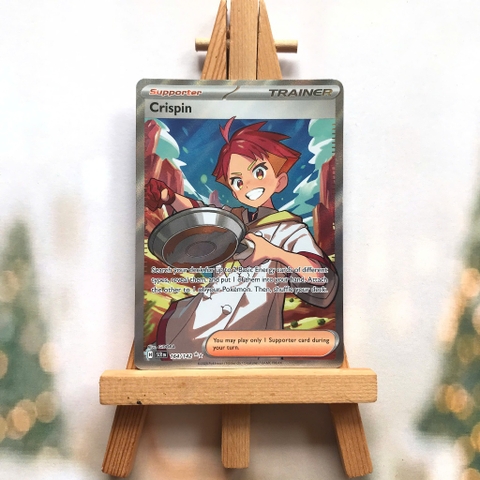 Thẻ hình Pokemon Crispin 164/142 - Lá bài lẻ Stellar Crown Full Art Secret Rare tiếng Anh chính hãng
