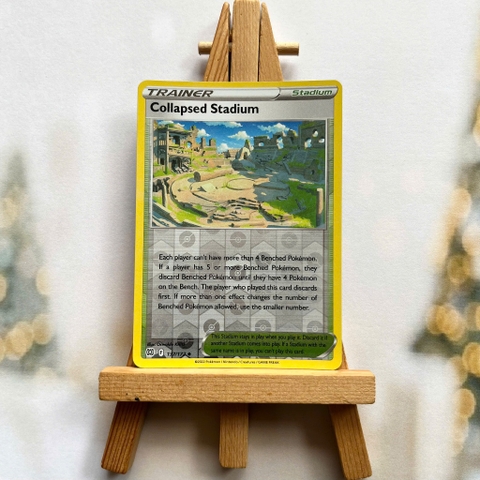 Thẻ Pokemon Collapsed Stadium 137/172 - Lá bài Sword&Shield Brilliant Stars Uncommon Reverse Holo tiếng Anh chính hãng