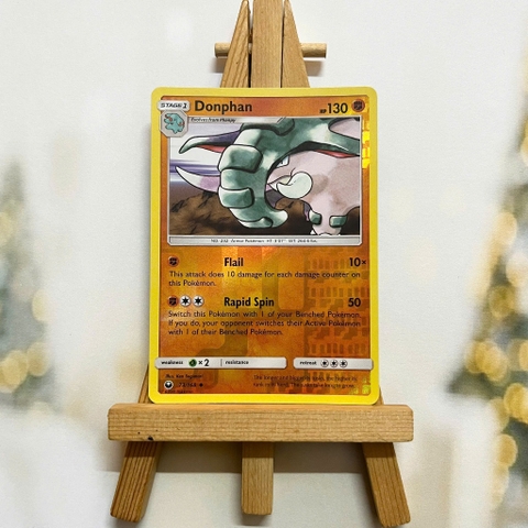 Thẻ hình Pokemon Donphan 73/168 - Lá bài lẻ Sun & Moon Celestial Storm Uncommon Reverse Holo tiếng Anh chính hãng