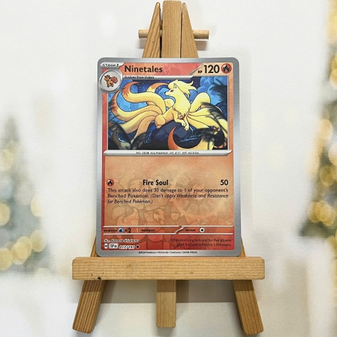 Thẻ hình Pokemon Ninetales 017/191 - Lá bài lẻ Surging Sparks Uncommon Reverse Holo tiếng Anh chính hãng