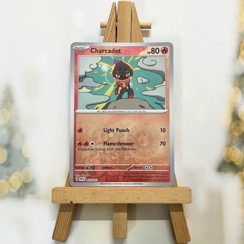 Thẻ hình Pokemon Charcadet 033/191 - Lá bài lẻ Surging Sparks Common Reverse Holo tiếng Anh chính hãng