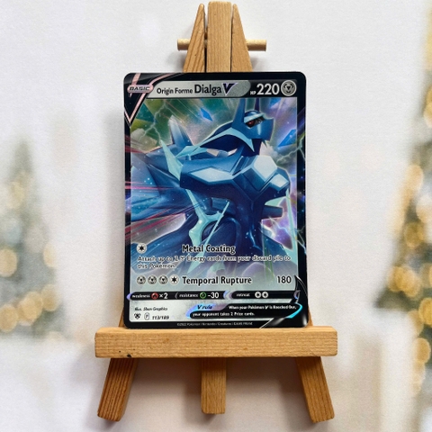 Thẻ hình Pokemon Origin Forme Dialga V 113/189 - Lá bài lẻ Astral Radiance Ultra Rare tiếng Anh chính hãng