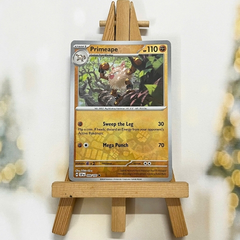 Thẻ hình Pokemon Primeape 099/191 - Lá bài lẻ Surging Sparks Common Reverse Holo tiếng Anh chính hãng