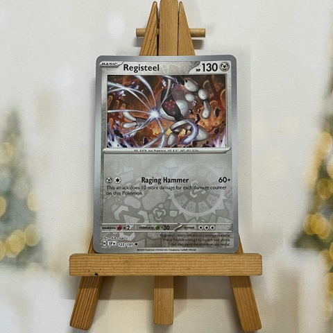 Thẻ hình Pokemon Registeel 125/191 - Lá bài lẻ Surging Sparks Uncommon Reverse Holo tiếng Anh chính hãng