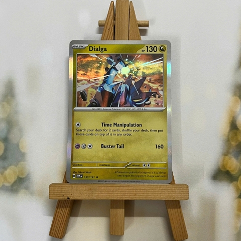 Thẻ hình Pokemon Dialga 135/191 - Lá bài lẻ Surging Sparks Reverse Holo Rare tiếng Anh chính hãng