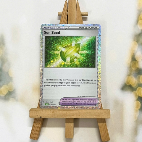 Thẻ hình Pokemon Sun Seed 027/034 - Lá bài lẻ Trading Card Game Classic tiếng Anh chính hãng