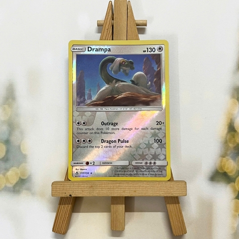 Thẻ hình Pokemon Drampa 117/156 - Lá bài lẻ Sun & Moon: Ultra Prism Rare Reverse Holo tiếng Anh chính hãng