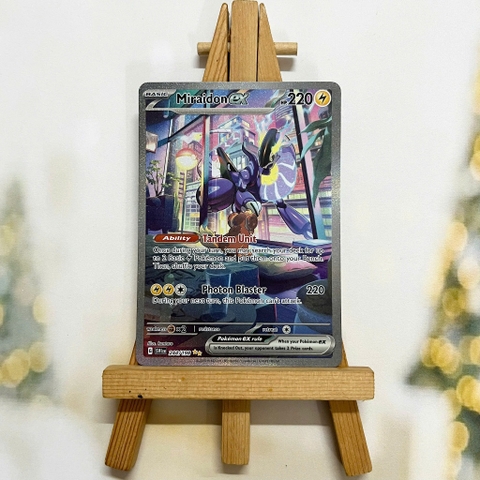 Thẻ hình Pokemon Miraidon ex 244/198 - Lá bài lẻ Scarlet & Violet Base Set Special Illustration Rare tiếng Anh chính hãng