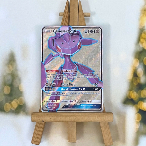 Thẻ hình Pokemon Genesect GX 204/214 - Lá bài lẻ Lost Thunder Full Art Ultra Rare tiếng Anh