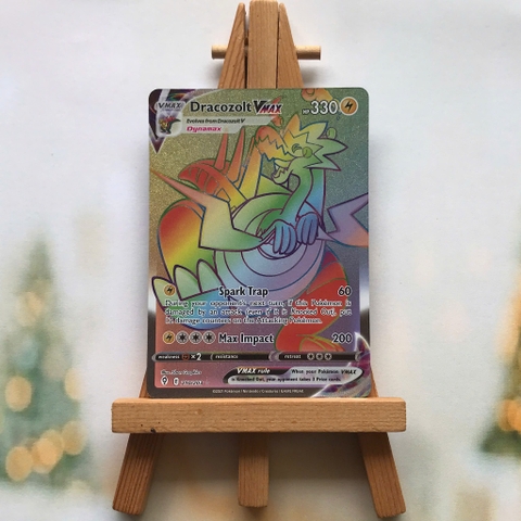 Thẻ hình Pokemon Dracozolt VMAX - Lá bài lẻ Evolving Skies Secrect Rare tiếng Anh chính hãng