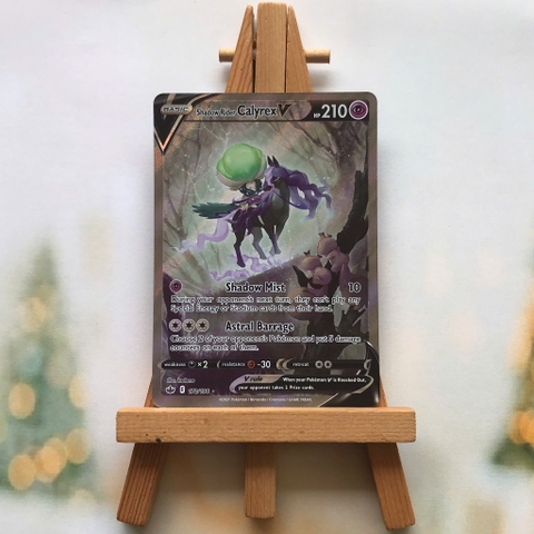 Thẻ hình Pokemon Shadow Rider Calyrex V 172/198 - Lá bài lẻ Chilling Reign Alternate Full Art Ultra Rare tiếng Anh chính hãng