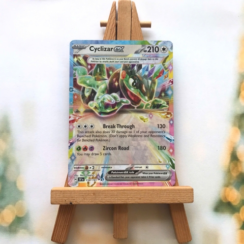 Thẻ hình Pokemon Cyclizar ex 159/191 - Lá bài lẻ Surging Sparks Ultra Rare tiếng Anh chính hãng