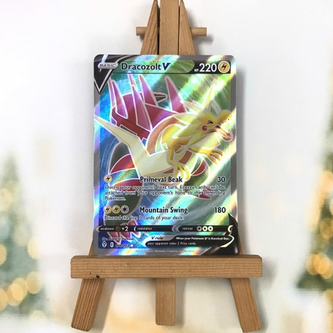 Thẻ hình Pokemon Dracozolt V 178/203 - Lá bài lẻ Evolving Skies Full Art Ultra Rare tiếng Anh chính hãng