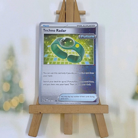 Thẻ hình Pokemon Techno Radar 130/131 - Lá bài lẻ Prismatic Evolutions Uncommon Reverse Holo tiếng Anh chính hãng