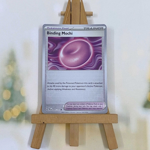 Thẻ hình Pokemon Binding Mochi 095/131 - Lá bài lẻ Prismatic Evolutions Uncommon Reverse Holo tiếng Anh chính hãng