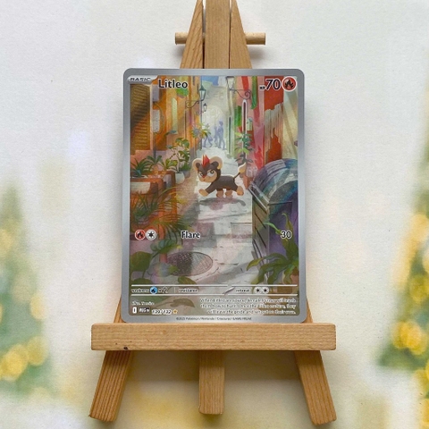 Thẻ hình Pokemon Litleo 139/132 - Lá bài lẻ Mega Evolution Illustration Rare tiếng Anh chính hãng