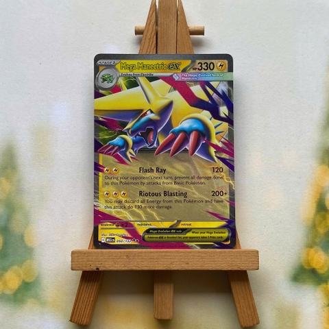 Thẻ hình Pokemon Mega Manectric ex 050/132 - Lá bài lẻ Mega Evolution Ultra Rare tiếng Anh chính hãng