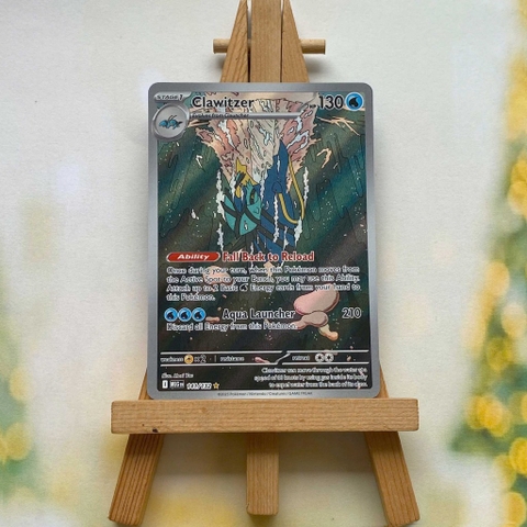 Thẻ hình Pokemon Clawitzer 141/132 - Lá bài lẻ Mega Evolution Illustration Rare tiếng Anh chính hãng