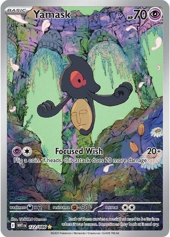 Thẻ hình Pokemon Yamask 122/086 - Lá bài lẻ White Flare Illustration Rare tiếng Anh chính hãng