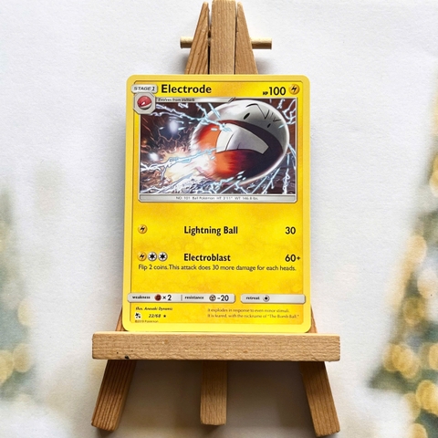 Thẻ hình Pokemon Electrode 22/68 - Lá bài lẻ Sun & Moon: Hidden Fates Rare tiếng Anh chính hãng