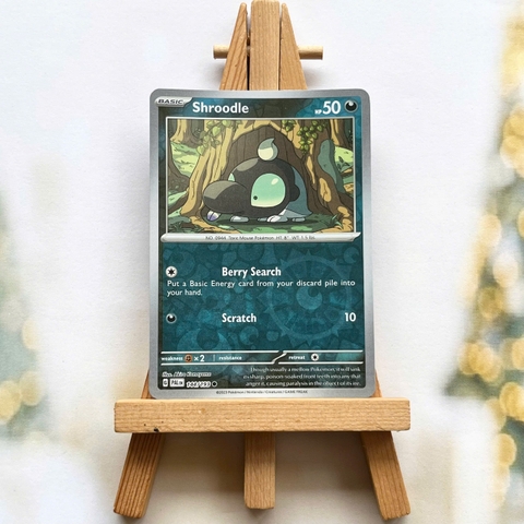 Thẻ hình Pokemon Shroodle 144/193 - Lá bài lẻ Paldea Evolved Common Reverse Holo tiếng Anh chính hãng