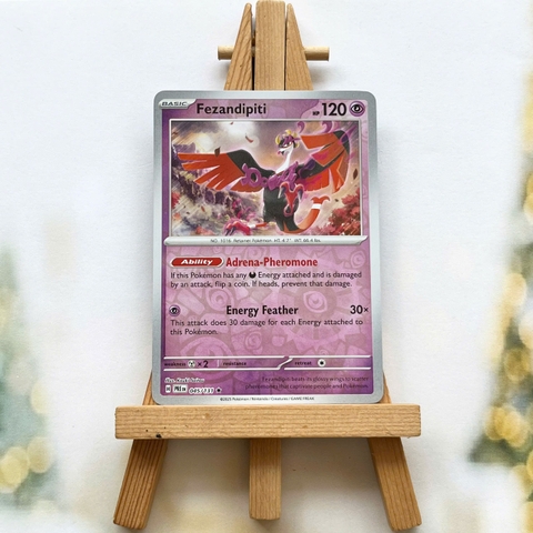 Thẻ hình Pokemon Fezandipiti 045/131 - Lá bài lẻ Prismatic Evolutions Rare Reverse Holo tiếng Anh chính hãng