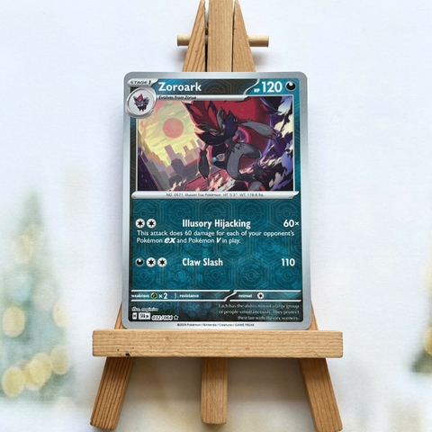 Thẻ hình Pokemon Zoroark 032/064 - Lá bài lẻ Shrouded Fable Rare Reverse Holo tiếng Anh chính hãng
