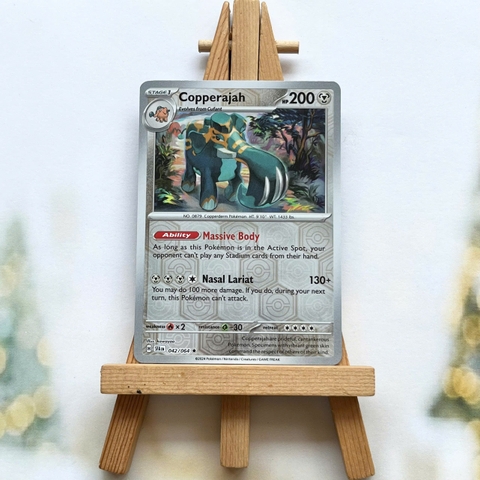 Thẻ hình Pokemon Copperajah 042/064 - Lá bài lẻ Shrouded Fable Rare Reverse Holo tiếng Anh chính hãng