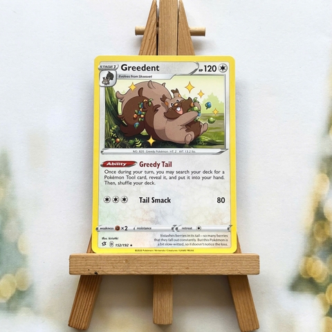 Thẻ hình Pokemon Greedent 152/192 - Lá bài lẻ Rebel Clash Rare tiếng Anh chính hãng