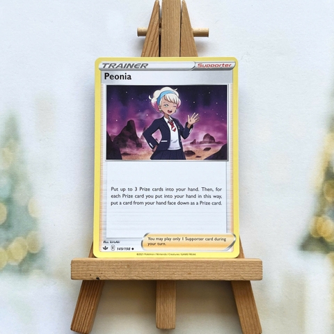 Thẻ hình Pokemon Peonia 149/198 - Lá bài lẻ Chilling Reign Uncommon Reverse Holo tiếng Anh chính hãng