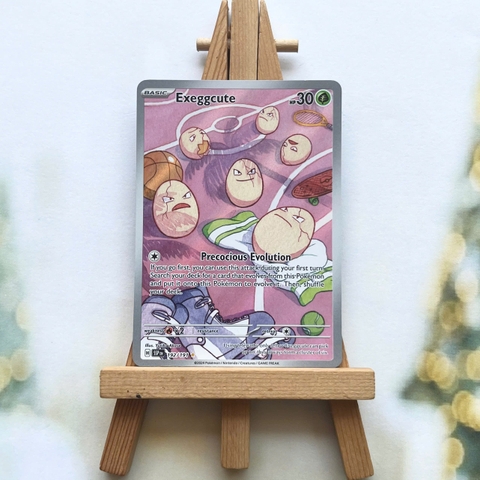 Thẻ hình Pokemon Exeggcute 192/191 - Lá bài lẻ Surging Sparks Illustration Rare tiếng Anh chính hãng