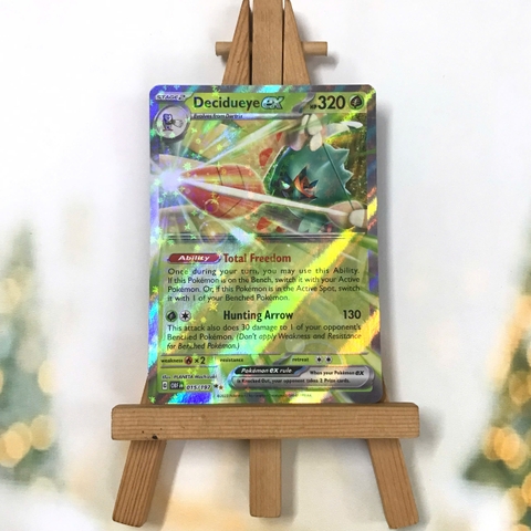 Thẻ hình Pokemon Decidueye ex 015/197 - Lá bài Scarlet & Violet: Obsidian Flames Ultra Rare tiếng Anh chính hãng