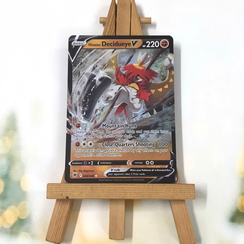 Thẻ hình Pokemon Hisuian Decidueye V 083/189 - Lá bài lẻ Astral Radiance Ultra Rare tiếng Anh chính hãng