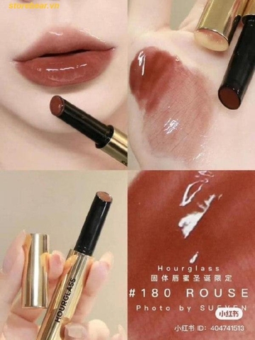 Son Dưỡng Hourglass Phantom Volumising Glossy Balm 180 Rouse Màu Nâu Đất