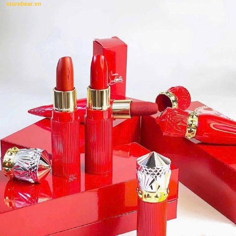 Son Christian Louboutin Beauty 003G Mundo red satin Màu Đỏ Hồng