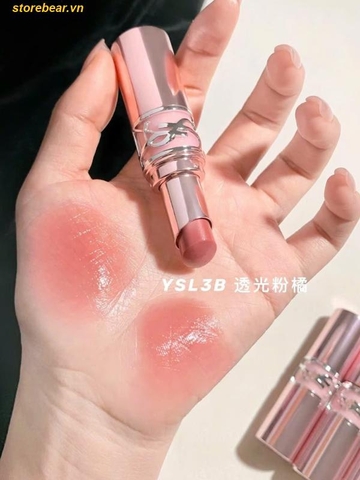 Son Dưỡng YSL Loveshine Candy Glow 3B Rosewood Blush Màu Hồng Gỗ