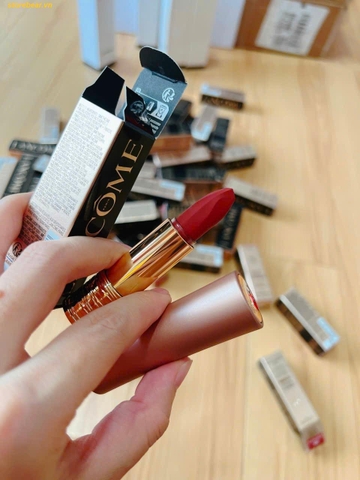 Son Lancome 299 French Cashmere Màu Cam Đất