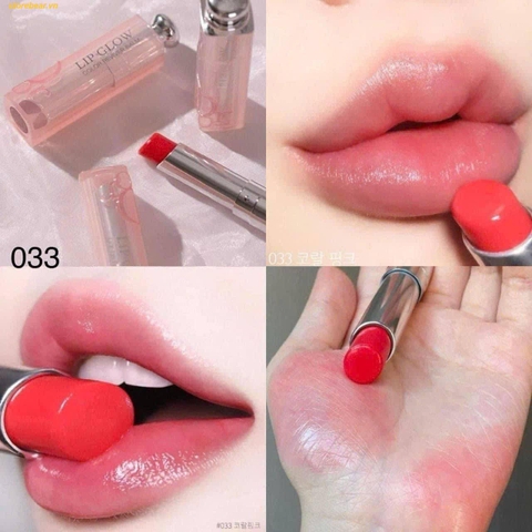 SON DUỠNG DIOR LIP GLOW 033 Màu Hồng San Hô