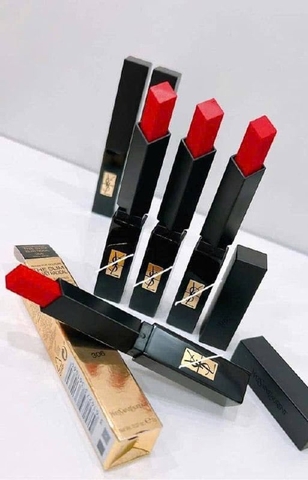 YSL Slim Velvet Radical 306 Red Urge - Son Lì Đỏ Tươi San Hô