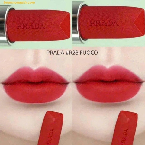 SON Prada Monochrome Hyper Matte R28 FUOCO - Đỏ Thuần