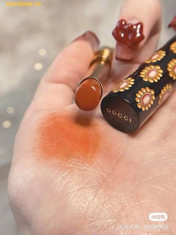 Son Dưỡng Gucci 307 Louise Orange Cam Cháy
